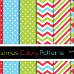 Christmas Colors Patterns Preview